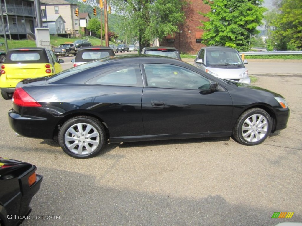 2006 Accord LX V6 Coupe - Nighthawk Black Pearl / Black photo #9