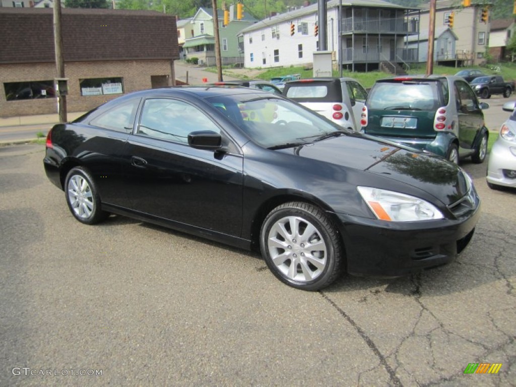 2006 Accord LX V6 Coupe - Nighthawk Black Pearl / Black photo #10