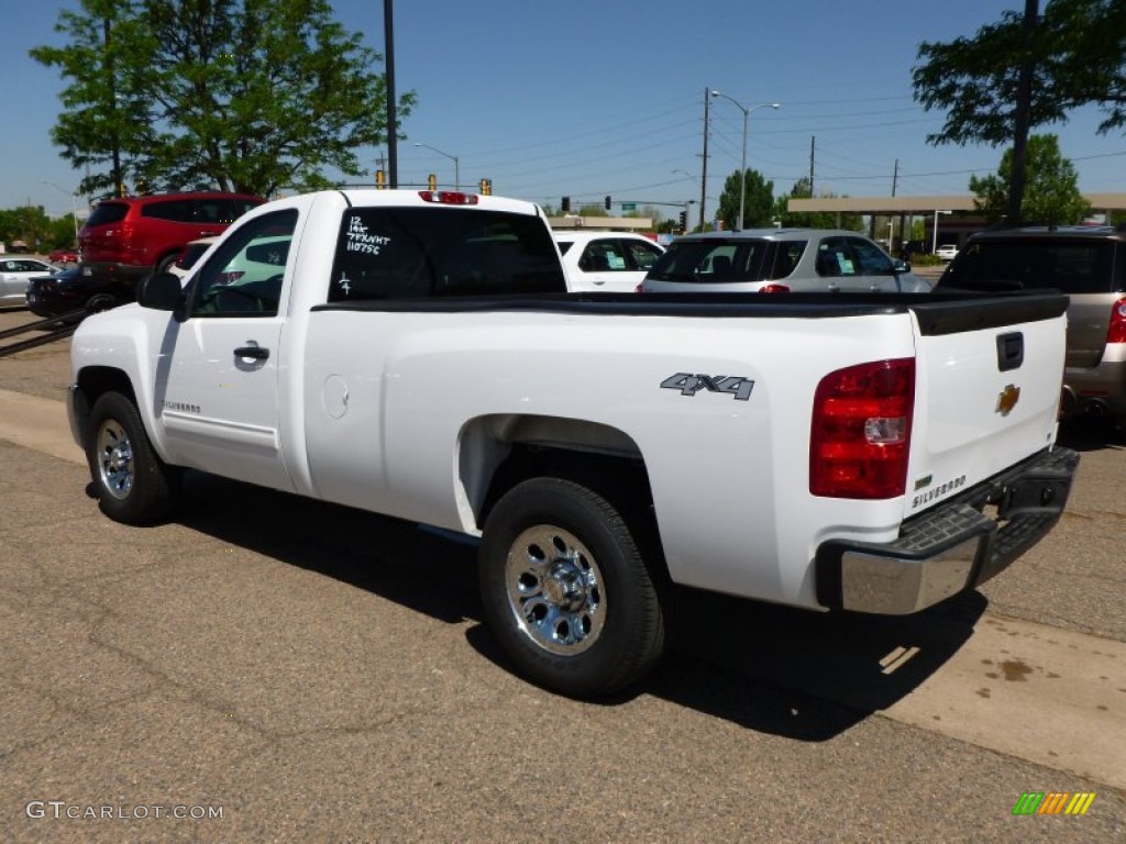 2012 Silverado 1500 LT Regular Cab 4x4 - Summit White / Light Titanium/Dark Titanium photo #6