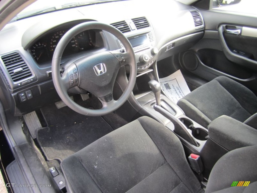 2006 Accord LX V6 Coupe - Nighthawk Black Pearl / Black photo #14