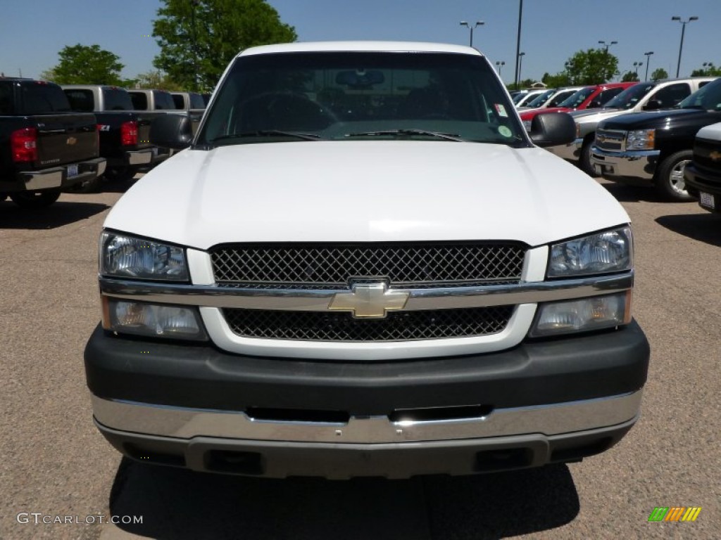 2003 Silverado 2500HD LS Extended Cab 4x4 - Summit White / Dark Charcoal photo #3