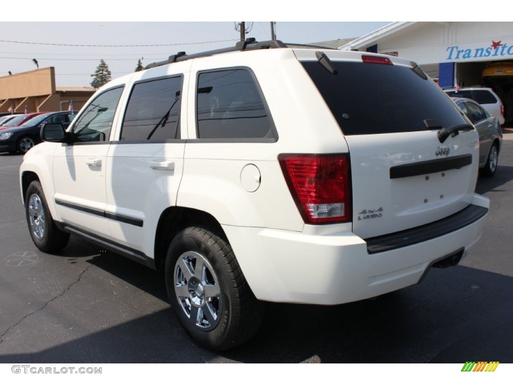 2008 Grand Cherokee Laredo 4x4 - Stone White / Dark Slate Gray photo #13