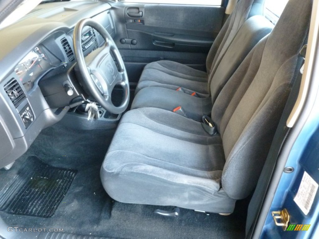 Dark Slate Gray Interior 2004 Dodge Dakota Sport Regular Cab Photo #65144895