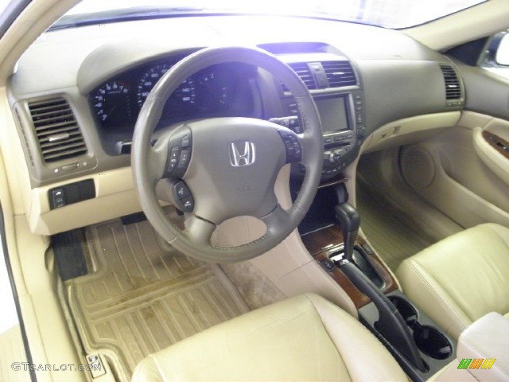 2007 Accord EX Sedan - Taffeta White / Ivory photo #7