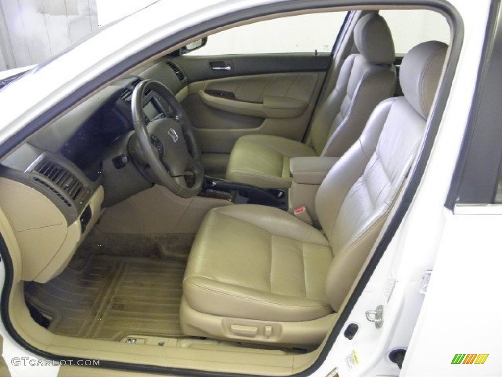 2007 Accord EX Sedan - Taffeta White / Ivory photo #8
