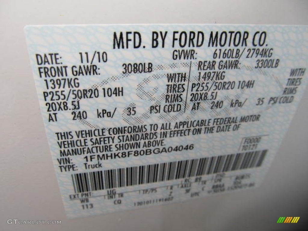 2011 Ford Explorer Limited 4WD Parts Photos