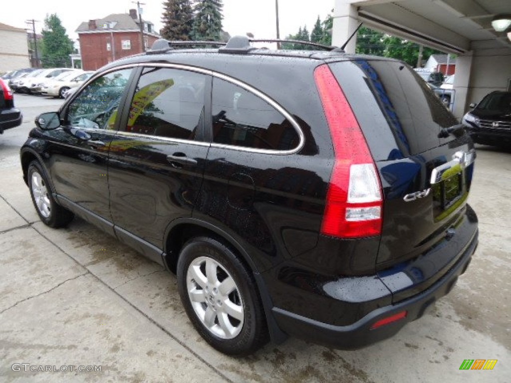 2009 CR-V EX 4WD - Crystal Black Pearl / Ivory photo #3