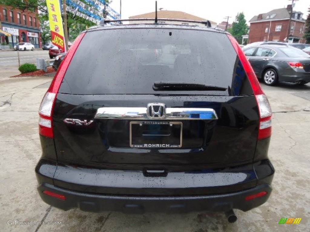 2009 CR-V EX 4WD - Crystal Black Pearl / Ivory photo #4