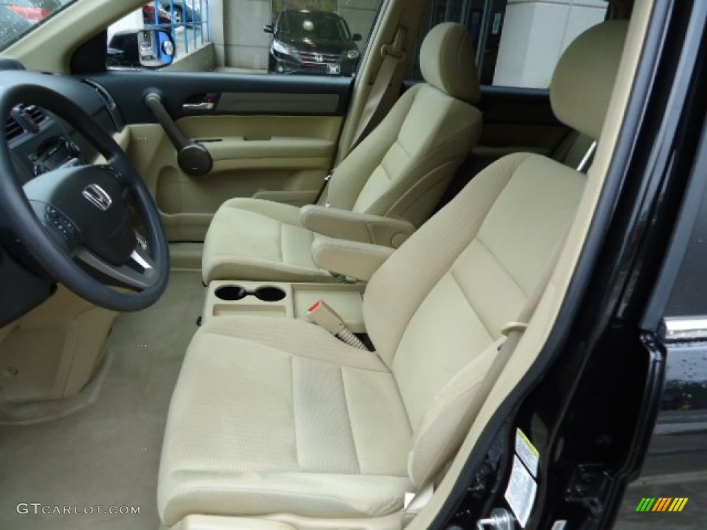2009 CR-V EX 4WD - Crystal Black Pearl / Ivory photo #10