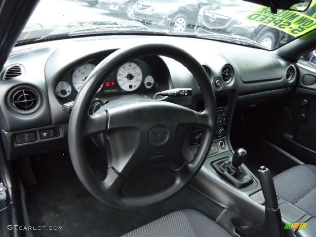 1999 MX-5 Miata Roadster - Brilliant Black / Black photo #13