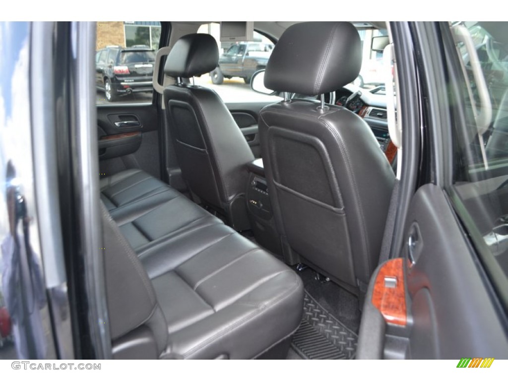 Ebony Interior 2011 Chevrolet Silverado 1500 LTZ Crew Cab 4x4 Photo #65150647