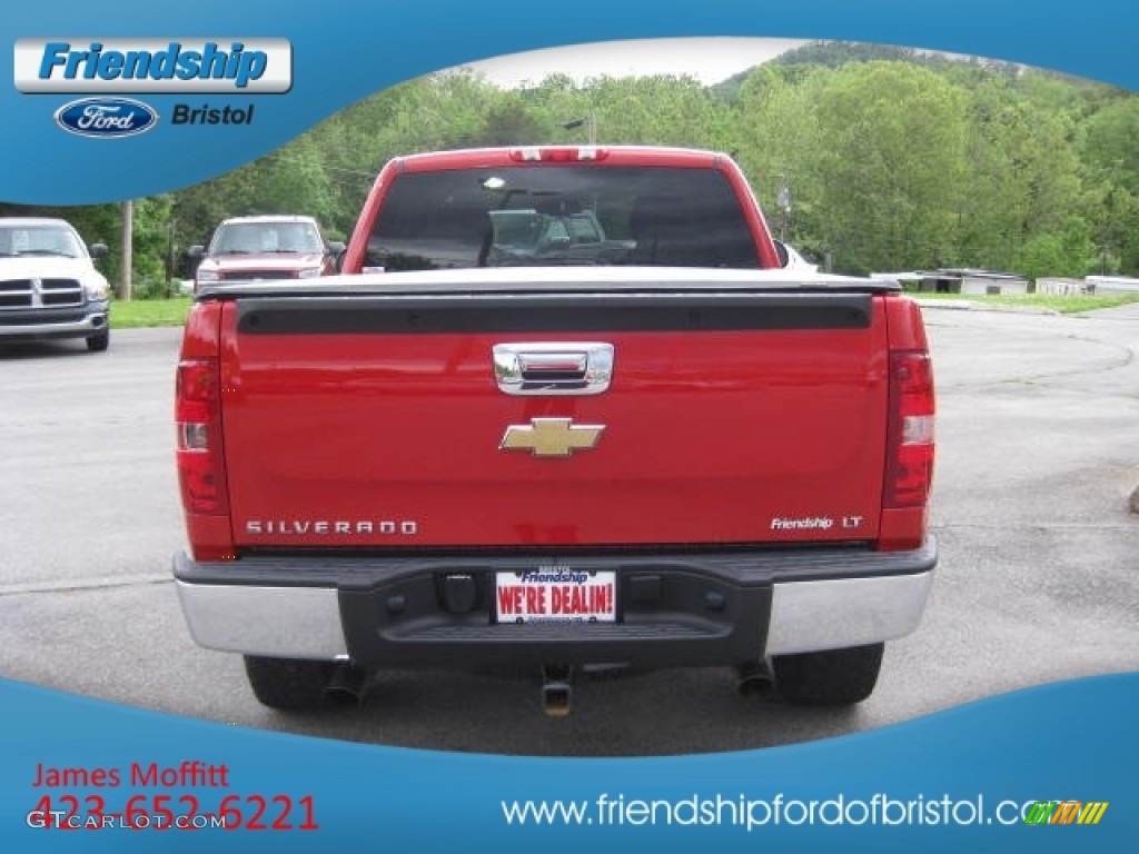 2008 Silverado 1500 LT Extended Cab 4x4 - Victory Red / Dark Titanium photo #7