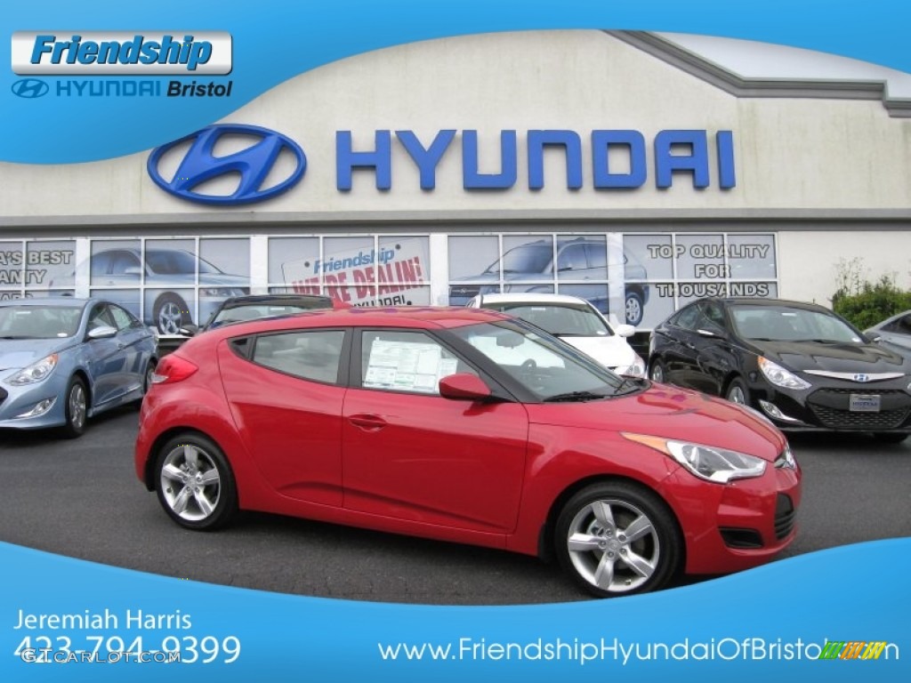 Boston Red Hyundai Veloster