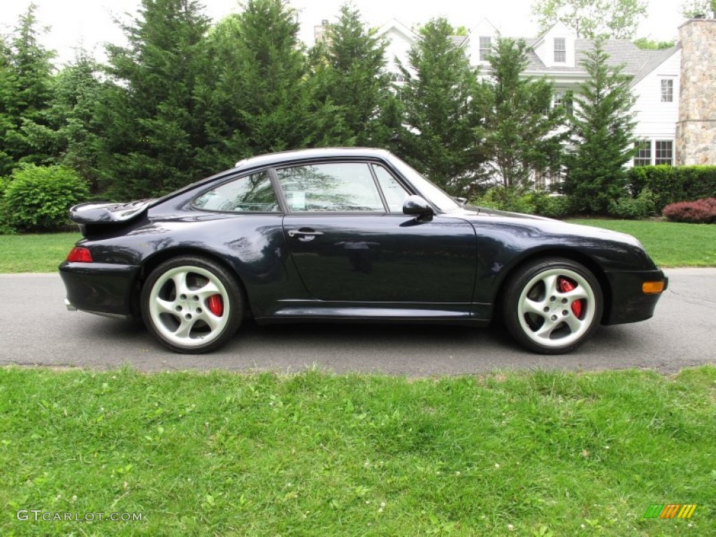 Midnight Blue Metallic 1996 Porsche 911 Turbo Exterior Photo #65154051