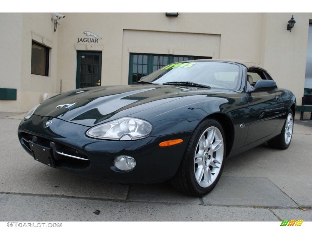 2001 XK XK8 Convertible - British Racing Green Metallic / Cashmere photo #1