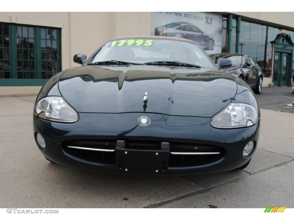 2001 XK XK8 Convertible - British Racing Green Metallic / Cashmere photo #2