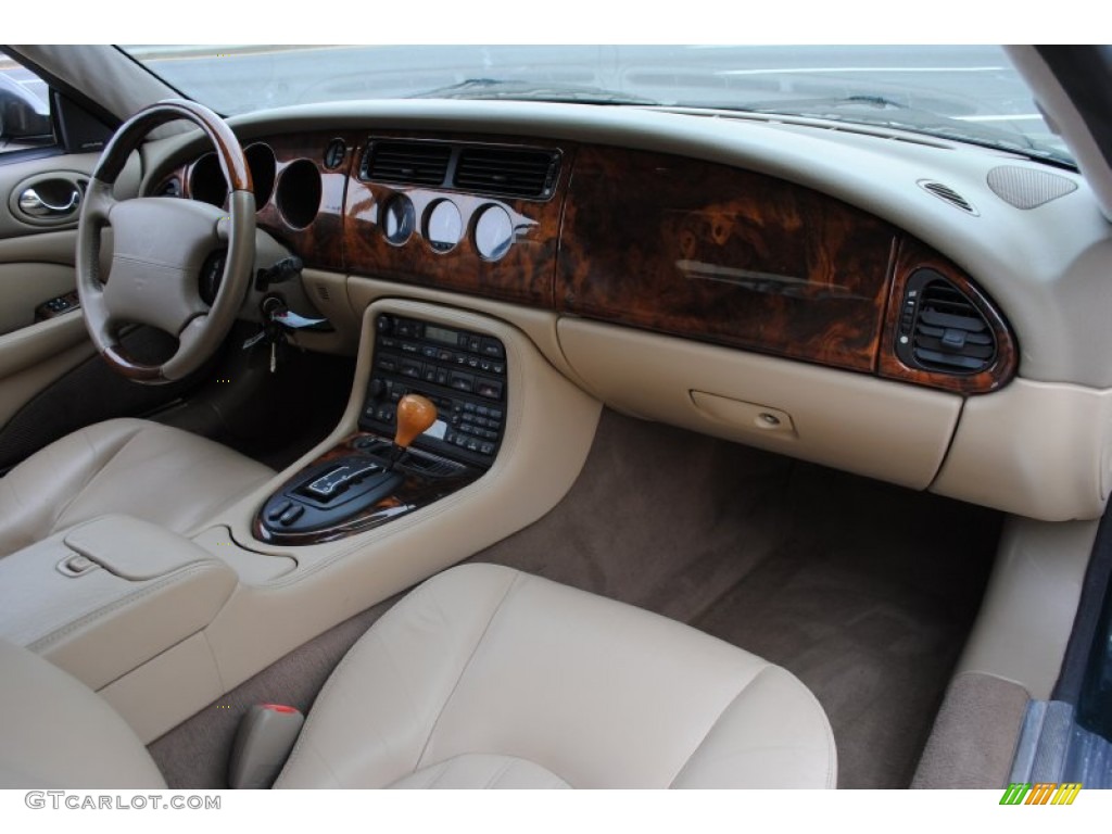 2001 Jaguar XK XK8 Convertible Cashmere Dashboard Photo #65154198