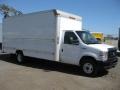 2008 Oxford White Ford E Series Cutaway E350 Commercial Moving Truck  photo #1