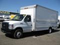2008 Oxford White Ford E Series Cutaway E350 Commercial Moving Truck  photo #3