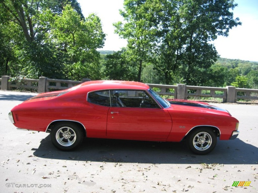 PPG Hot Rod Red 1972 Chevrolet Chevelle SS Clone Exterior Photo #65156082