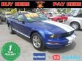 2005 Sonic Blue Metallic Ford Mustang V6 Deluxe Coupe  photo #1