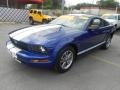 2005 Sonic Blue Metallic Ford Mustang V6 Deluxe Coupe  photo #3