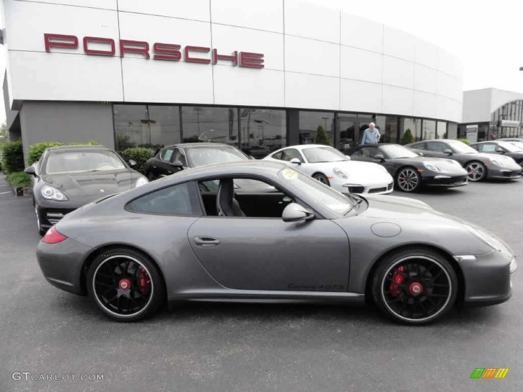 Meteor Grey Metallic 2012 Porsche 911 Carrera 4 GTS Coupe Exterior Photo #65159436