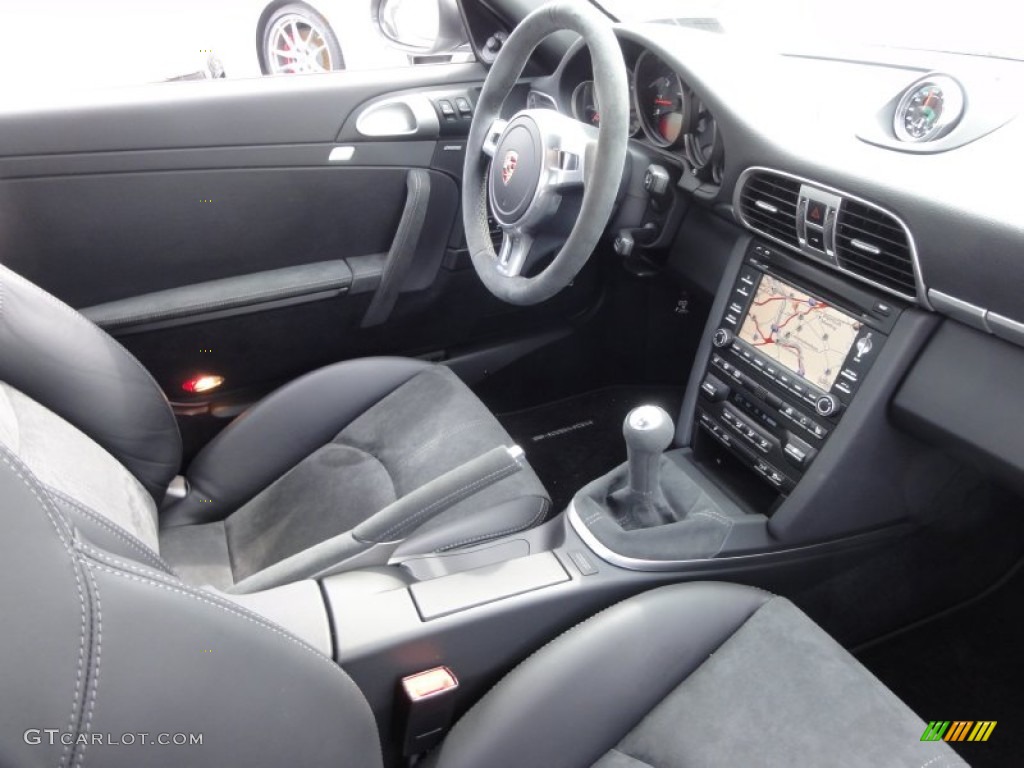 Black Leather w/Alcantara Interior 2012 Porsche 911 Carrera 4 GTS Coupe Photo #65159541