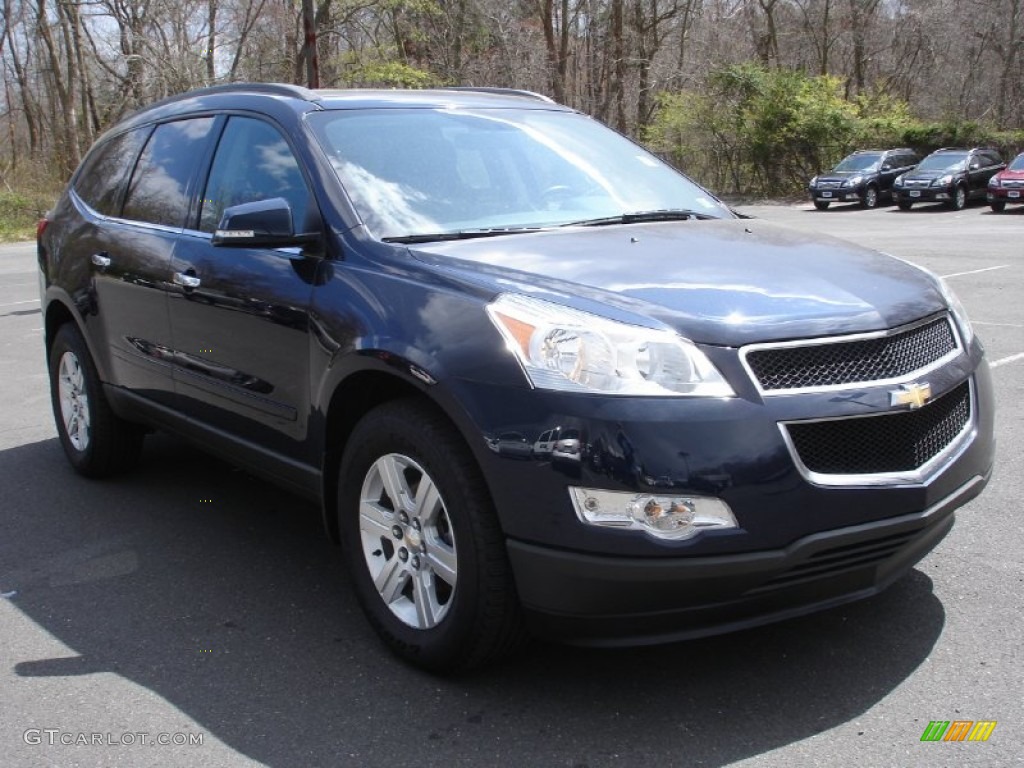 2012 Traverse LT AWD - Dark Blue Metallic / Ebony photo #3