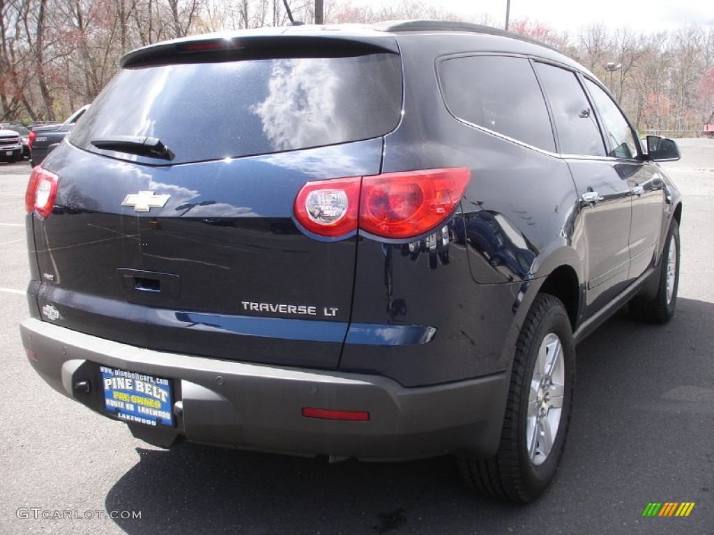 2012 Traverse LT AWD - Dark Blue Metallic / Ebony photo #4