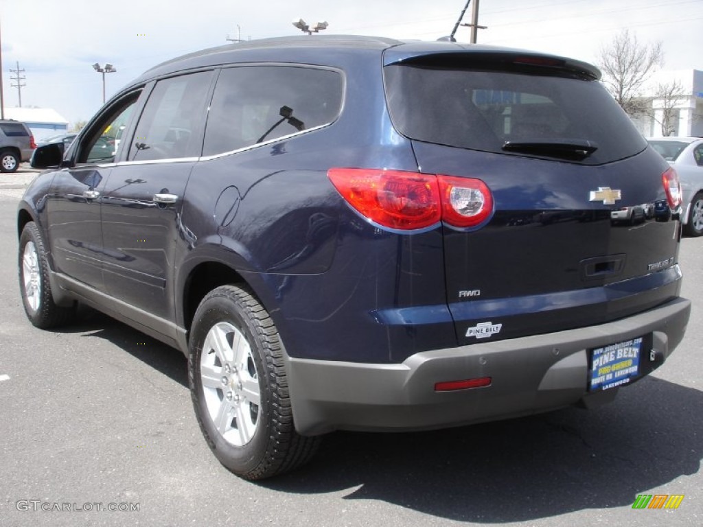 2012 Traverse LT AWD - Dark Blue Metallic / Ebony photo #6