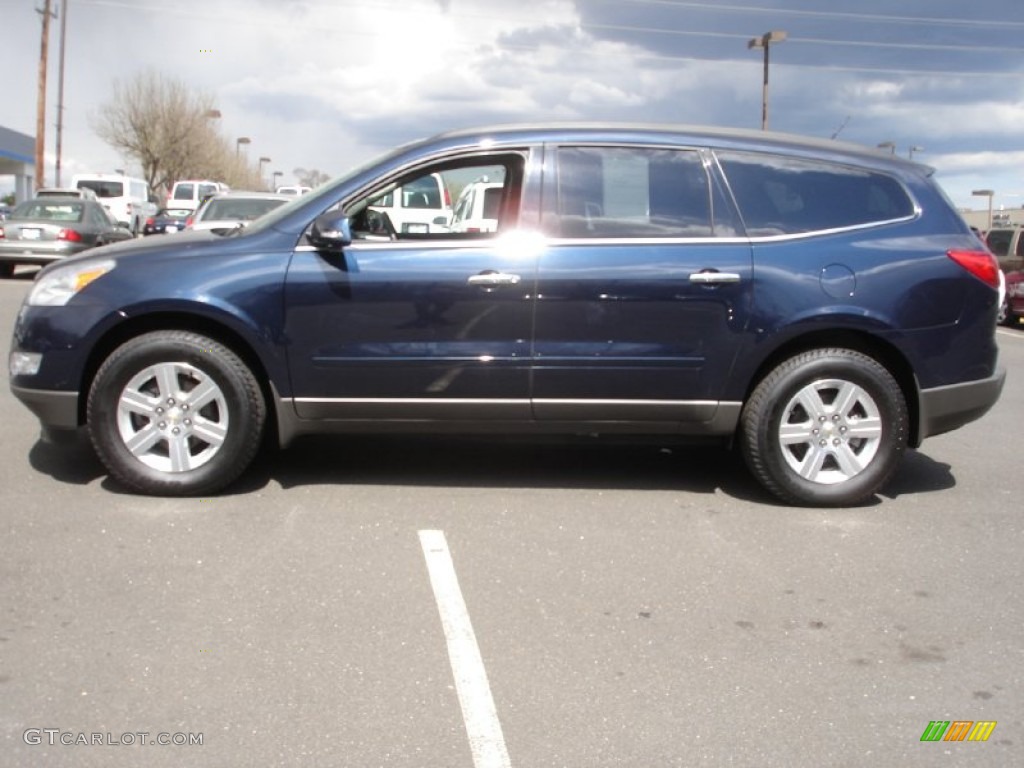2012 Traverse LT AWD - Dark Blue Metallic / Ebony photo #9