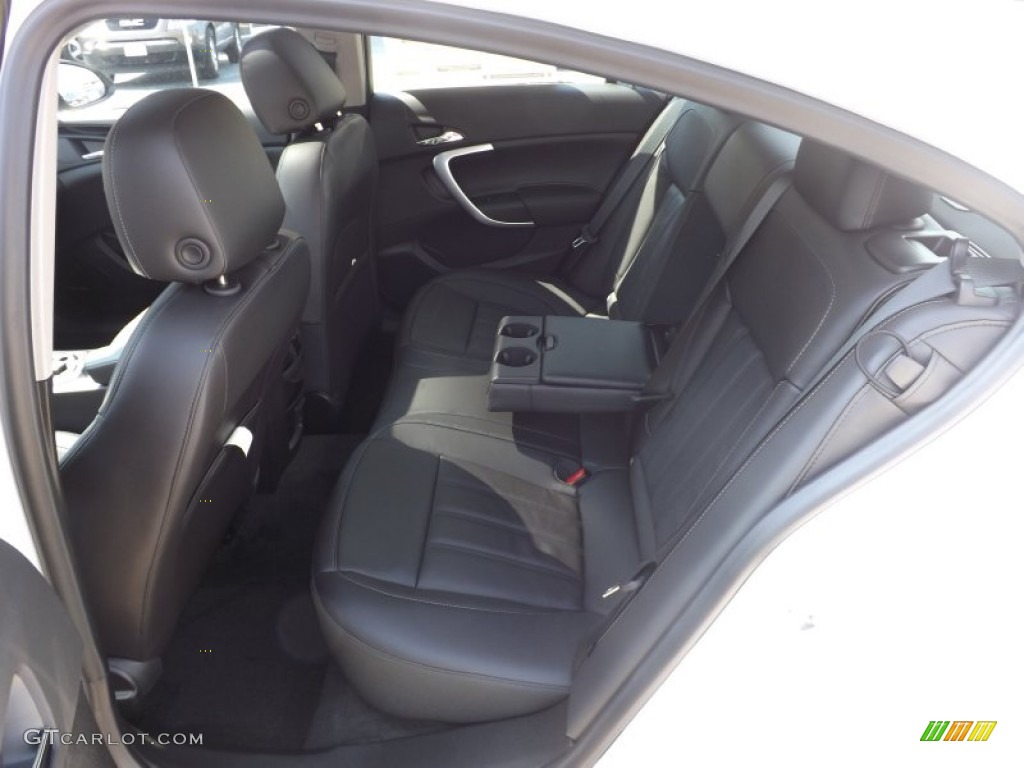Ebony Interior 2012 Buick Regal Turbo Photo #65162634