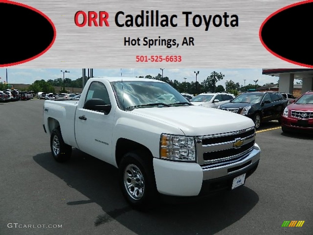 2011 Silverado 1500 LS Regular Cab 4x4 - Summit White / Dark Titanium photo #1