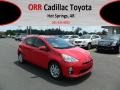 Absolutely Red - Prius c Hybrid Four Photo No. 1