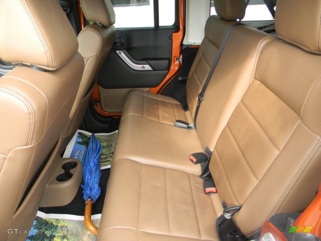 2011 Jeep Wrangler Unlimited Sahara 4x4 Rear Seat Photo #65165451