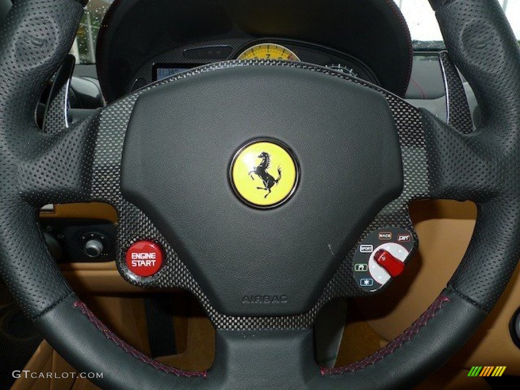 2008 Ferrari 599 GTB Fiorano F1 Beige Steering Wheel Photo #65167548