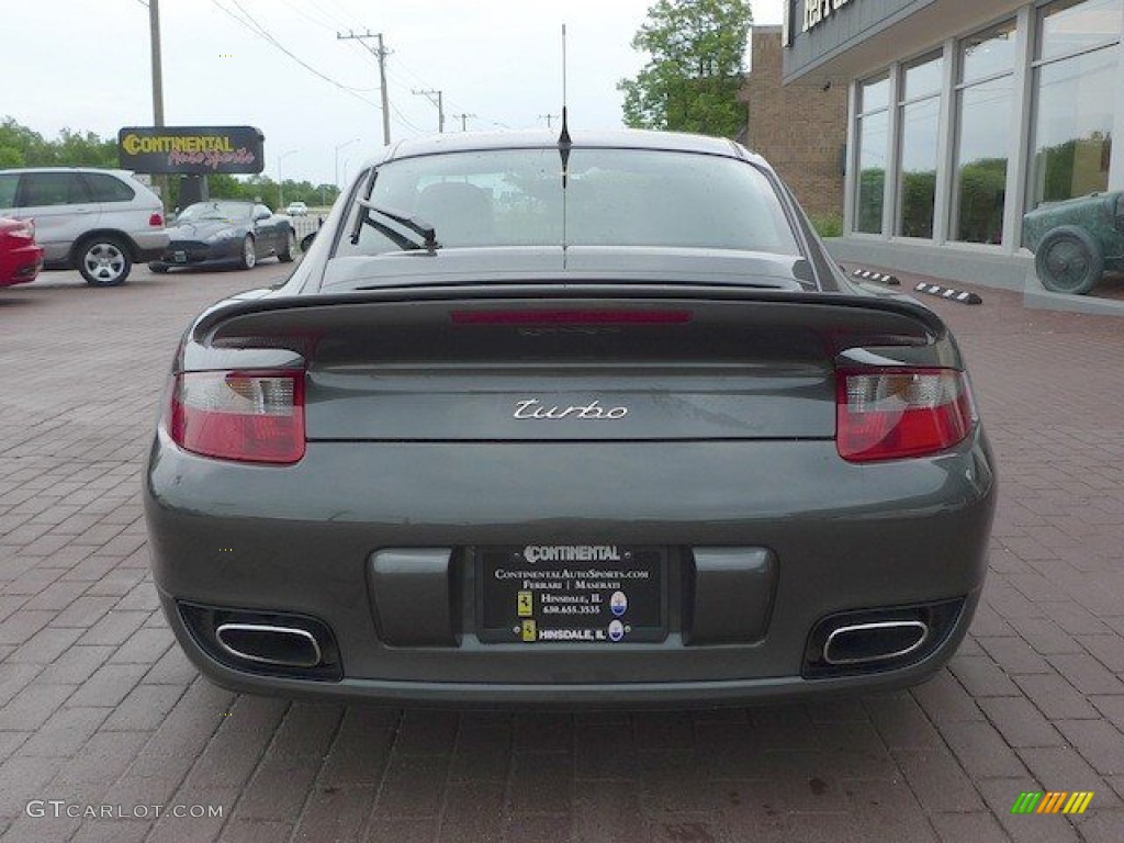 2007 911 Turbo Coupe - Meteor Grey Metallic / Black photo #3