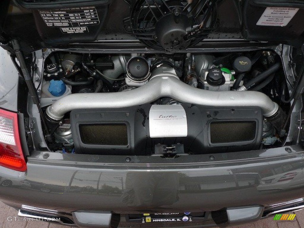 2007 Porsche 911 Turbo Coupe 3.6 Liter Twin-Turbocharged DOHC 24V VarioCam Flat 6 Cylinder Engine Photo #65167692