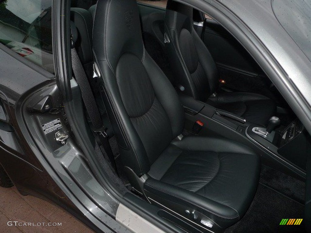 2007 911 Turbo Coupe - Meteor Grey Metallic / Black photo #26