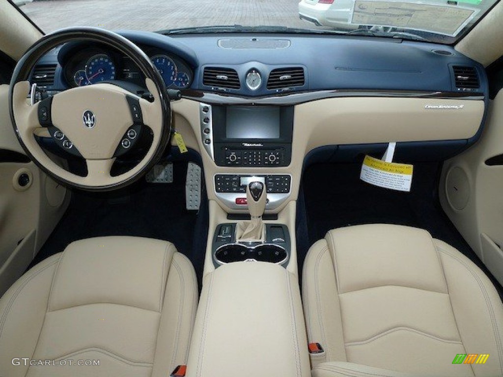 2012 Maserati GranTurismo S Automatic Sabbia Dashboard Photo #65168049