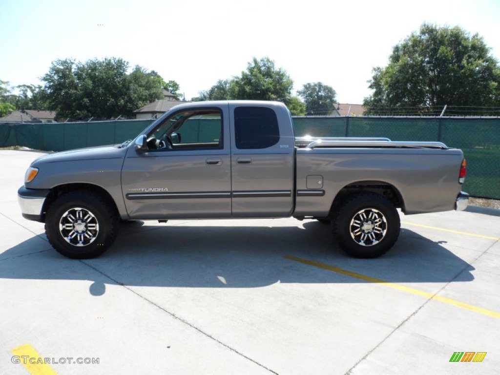 2000 Tundra SR5 Extended Cab - Thunder Gray Metallic / Oak photo #6