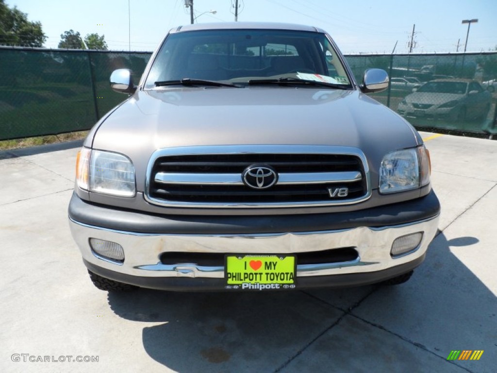 2000 Tundra SR5 Extended Cab - Thunder Gray Metallic / Oak photo #8