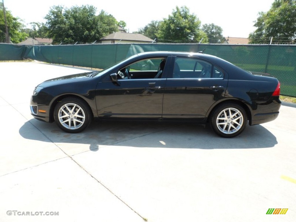 2011 Fusion SEL V6 - Tuxedo Black Metallic / Charcoal Black photo #6