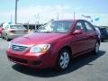 2008 Spicy Red Kia Spectra EX Sedan  photo #3