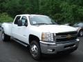 2012 Summit White Chevrolet Silverado 3500HD LTZ Crew Cab 4x4 Dually  photo #2