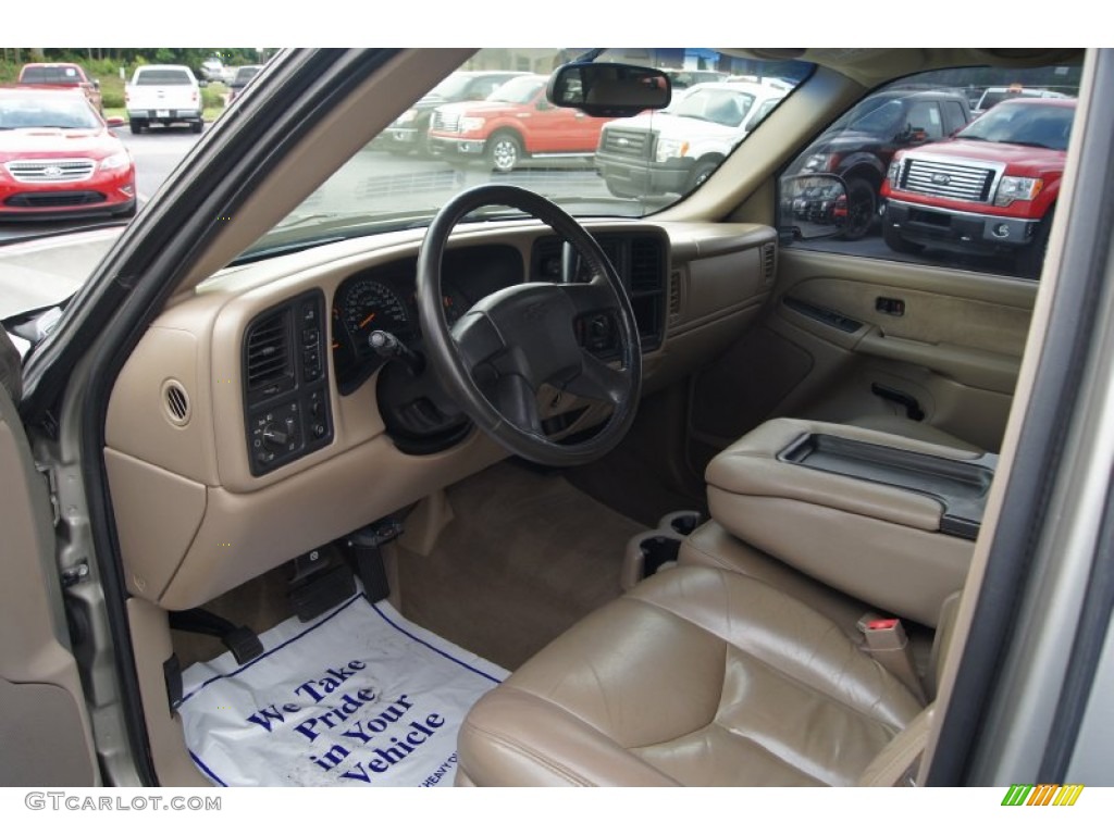 2003 Silverado 2500HD LT Crew Cab 4x4 - Light Pewter Metallic / Tan photo #24