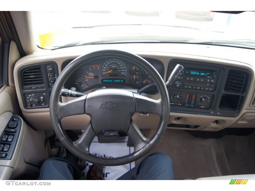 2003 Silverado 2500HD LT Crew Cab 4x4 - Light Pewter Metallic / Tan photo #28