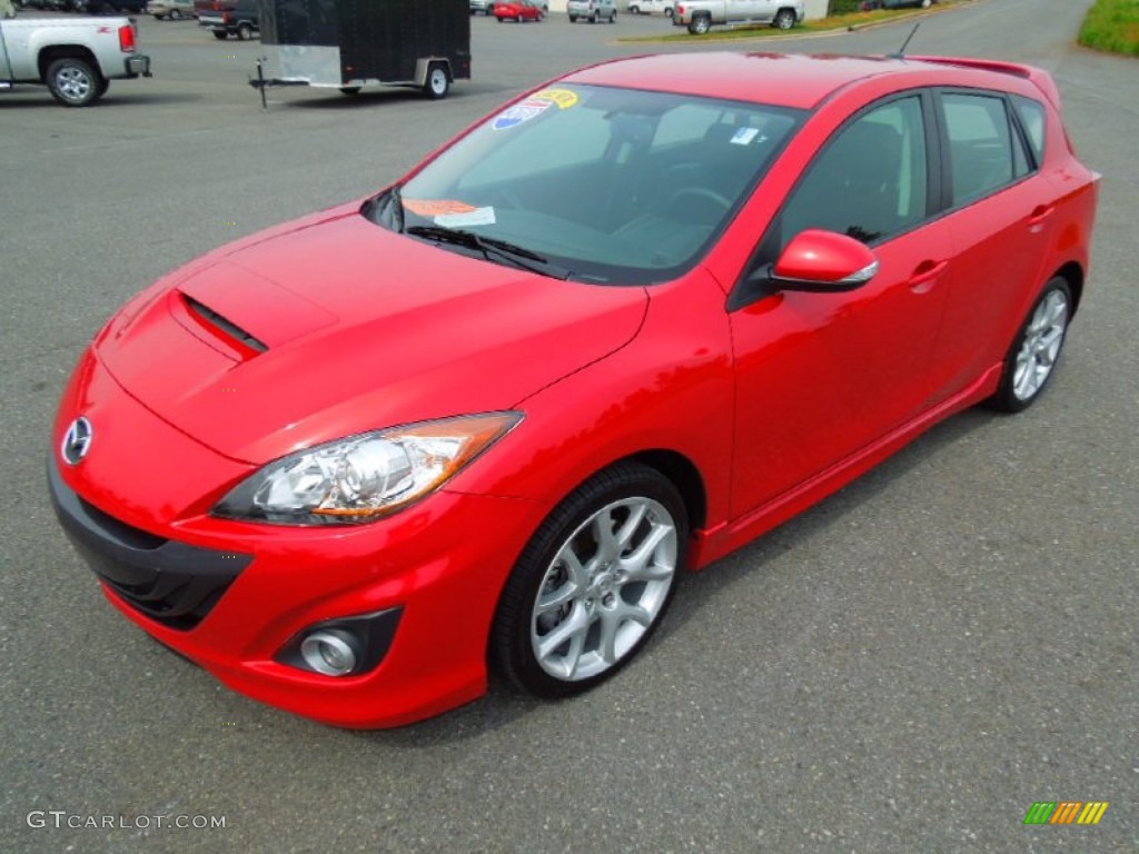 True Red 2010 Mazda MAZDA3 MAZDASPEED3 Sport 5 Door Exterior Photo #65183325