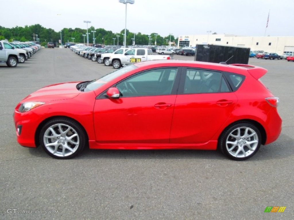 True Red 2010 Mazda MAZDA3 MAZDASPEED3 Sport 5 Door Exterior Photo #65183334